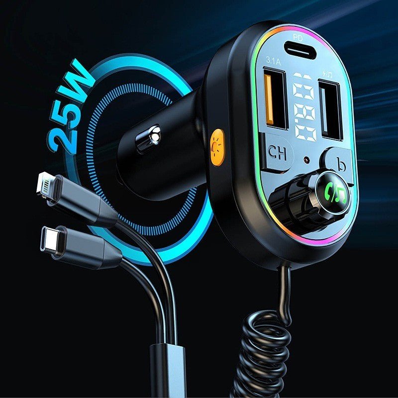 Car Charger Bluetooth FM Transmitter MP3 Player Dual USB Cigarette Lighter