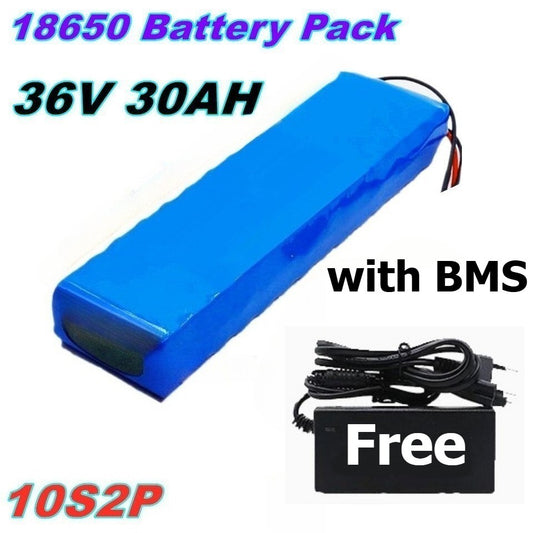36V 30Ah 10S4P Li-ion Battery Pack for 500W High Power E-Bike Scooter