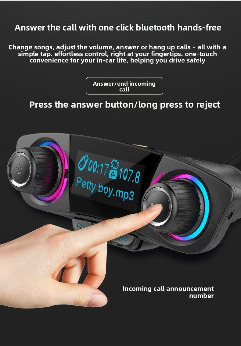 BT06 Bluetooth Car FM Transmitter MP3 Player QC3.0 Fast Charging Handsfree