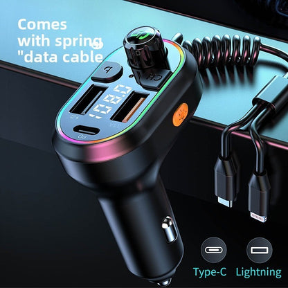 Car Charger Bluetooth FM Transmitter MP3 Player Dual USB Cigarette Lighter