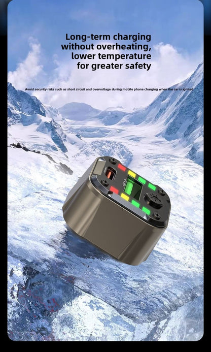 Super Fast Car Charger PD30W QC3.0 Dual USB with Charging Cable for Huawei iPhon