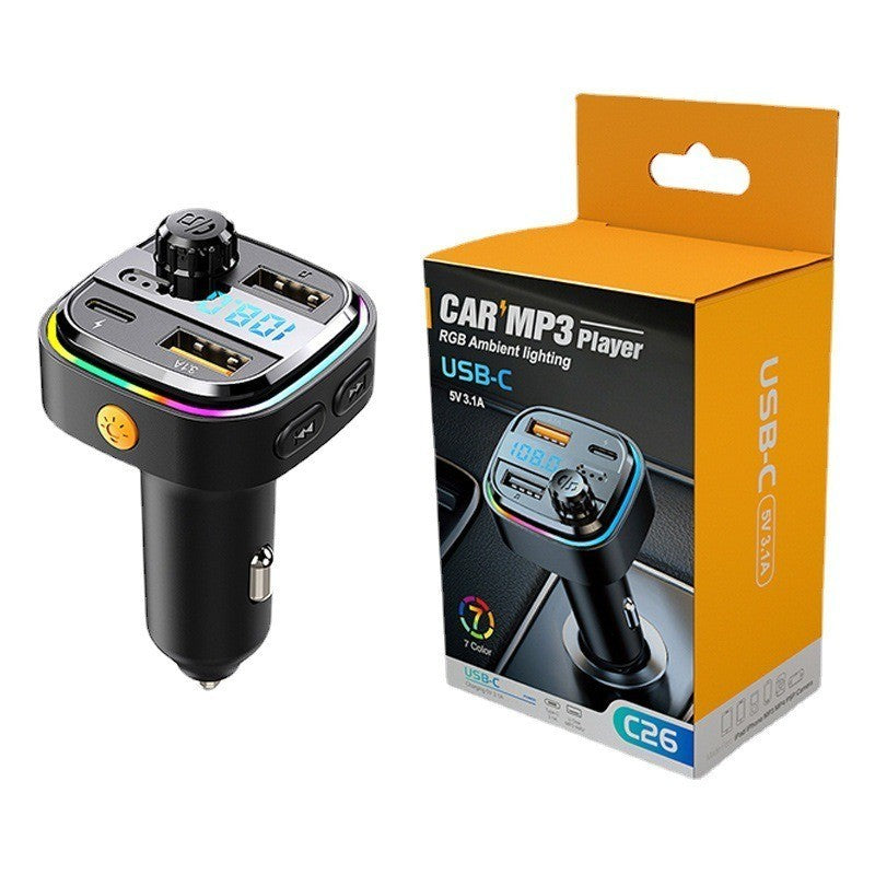 Bluetooth Car MP3 Player FM Transmitter with Dual USB Fast Charging Port