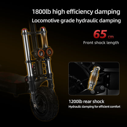 Off-road Electric Scooter Adult with Seat Dual Motor 60V 6000W 85km/h 11Inch