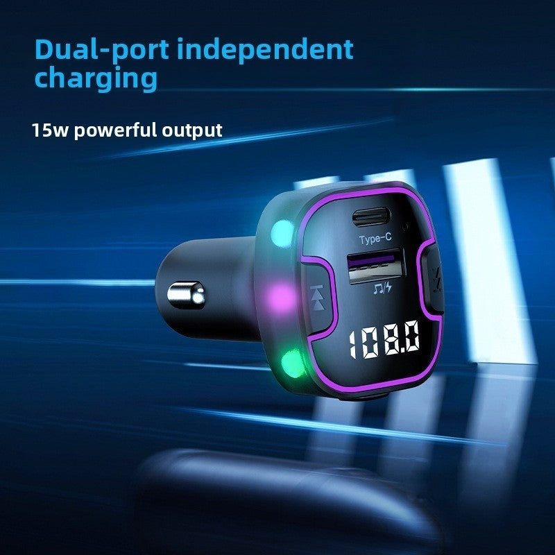 Car Bluetooth FM Transmitter MP3 Player with USB Wireless Charging