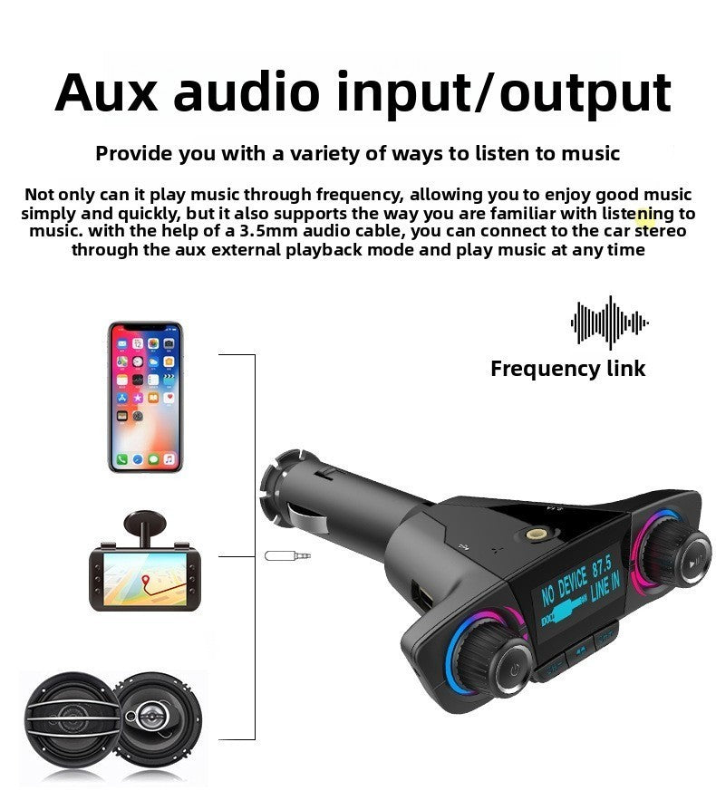 BT06 Bluetooth Car FM Transmitter MP3 Player QC3.0 Fast Charging Handsfree