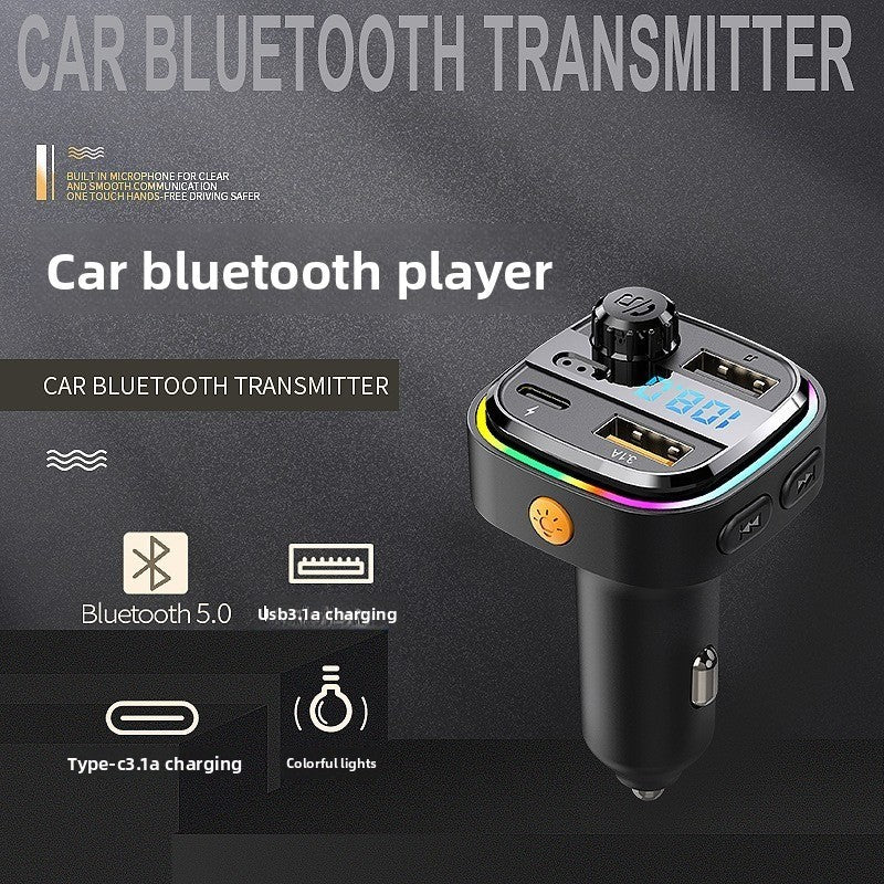 Bluetooth Car MP3 Player FM Transmitter with Dual USB Fast Charging Port