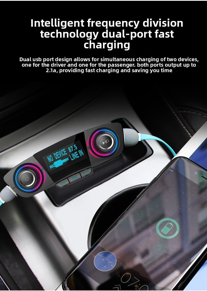 BT06 Bluetooth Car FM Transmitter MP3 Player QC3.0 Fast Charging Handsfree