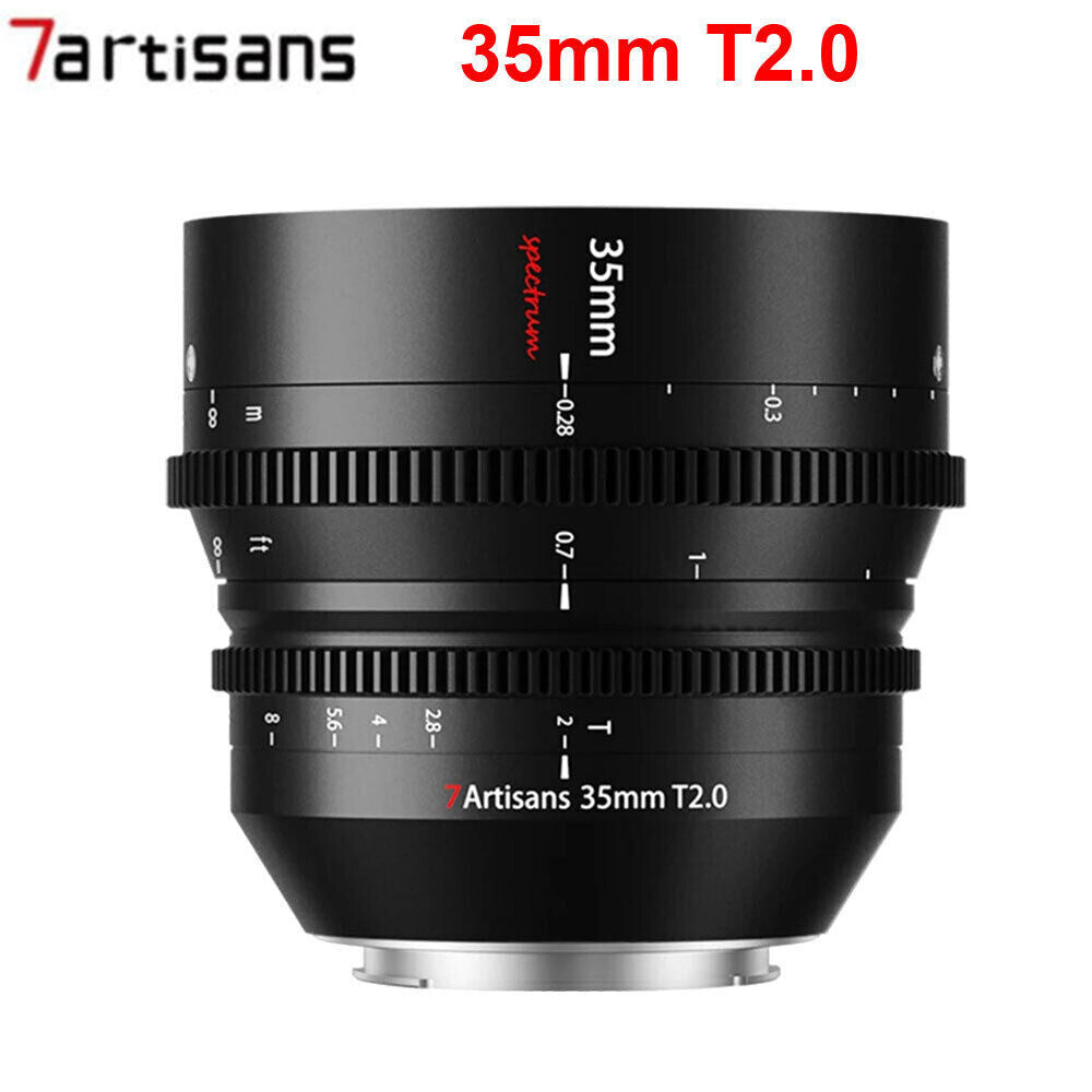7Artisans 35mm T2.0 Full Frame Cinema Lens for Sony E Nikon Z L mount