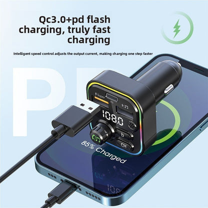 Car MP3 Player Bluetooth FM Transmitter with Fast Charging Dual USB