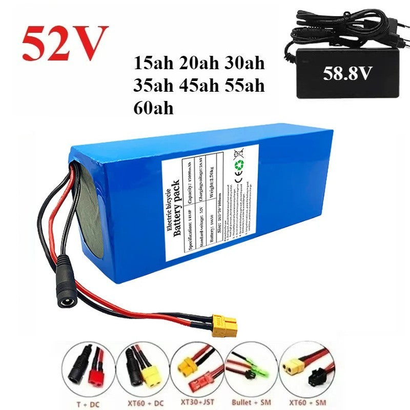 52V 45Ah 14S6P Li-ion Battery Pack with BMS for Electric Bike Scooter