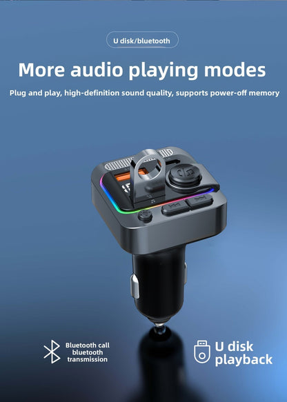 Wireless Bluetooth Karaoke Microphone Car MP3 Player FM Transmitter Charger