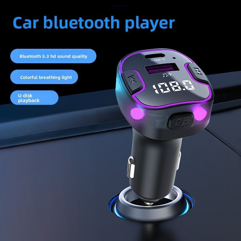 Car Bluetooth FM Transmitter MP3 Player with USB Wireless Charging