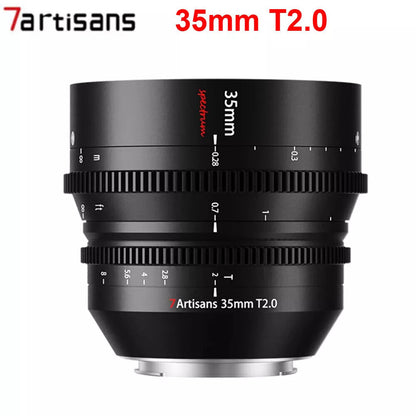 7Artisans 35mm T2.0 Full Frame Cinema Lens for Sony E Nikon Z L mount