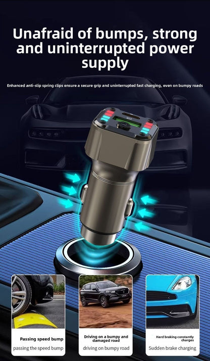 Super Fast Car Charger PD30W QC3.0 Dual USB with Charging Cable for Huawei iPhon