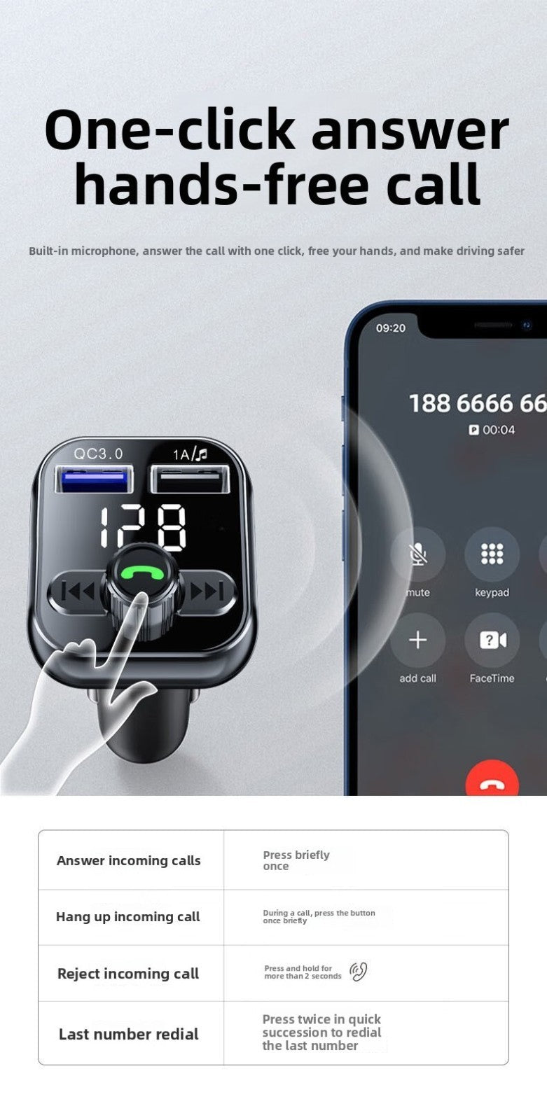 s12 Cigarette Lighter Bluetooth Car MP3 Player FM Transmitter USB Flash Drive US