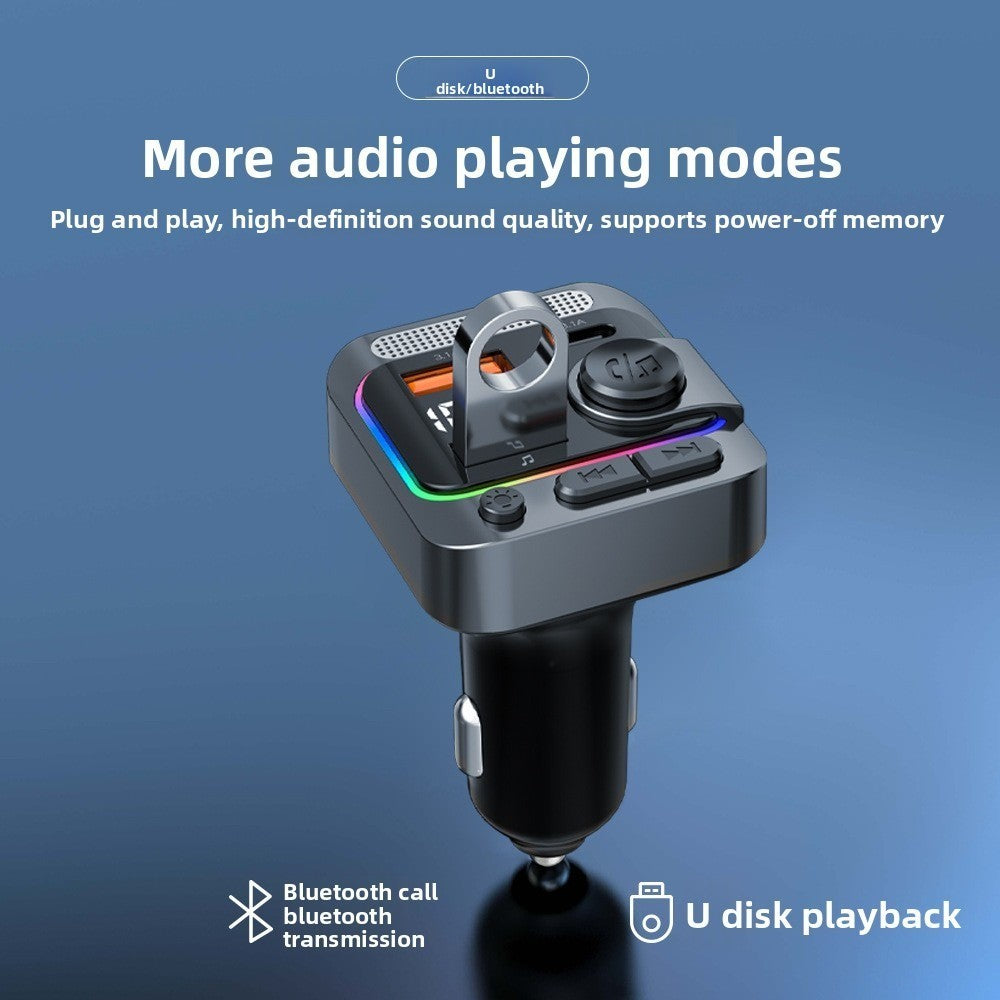 Wireless Bluetooth Karaoke Microphone Car MP3 Player FM Transmitter Charger