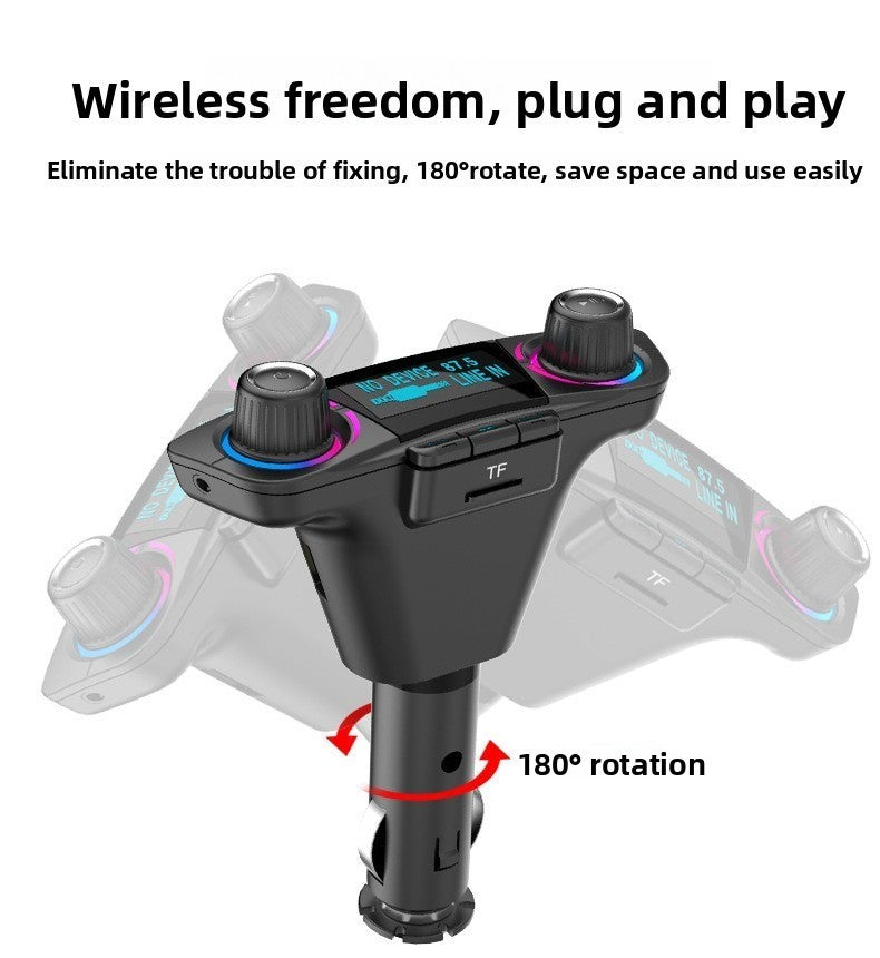 BT06 Bluetooth Car FM Transmitter MP3 Player QC3.0 Fast Charging Handsfree