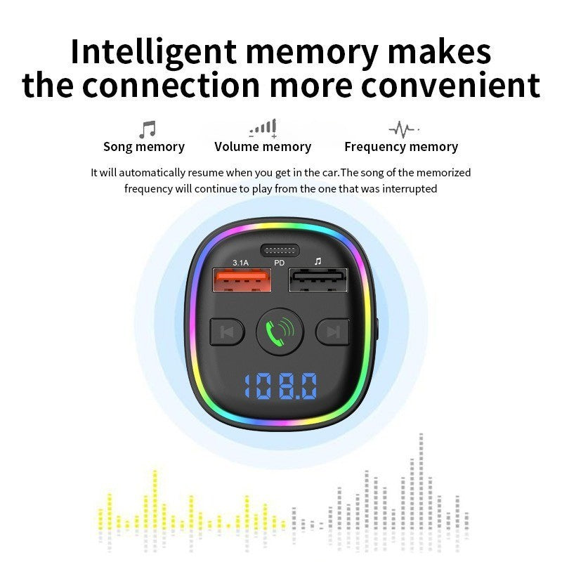 C32 Bluetooth Car FM Transmitter MP3 Player TF Card Slot Car Charger