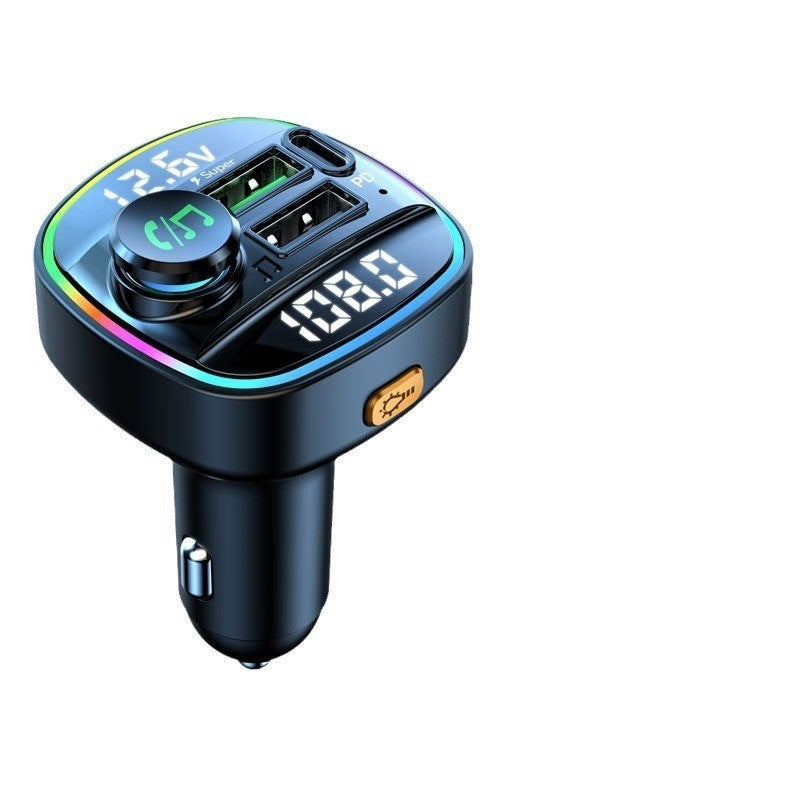 Bluetooth Car Receiver MP3 Player Dual Display Voltage PD Fast Charger
