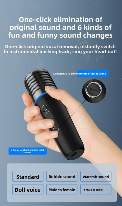 Wireless Bluetooth Karaoke Microphone Car MP3 Player FM Transmitter Charger