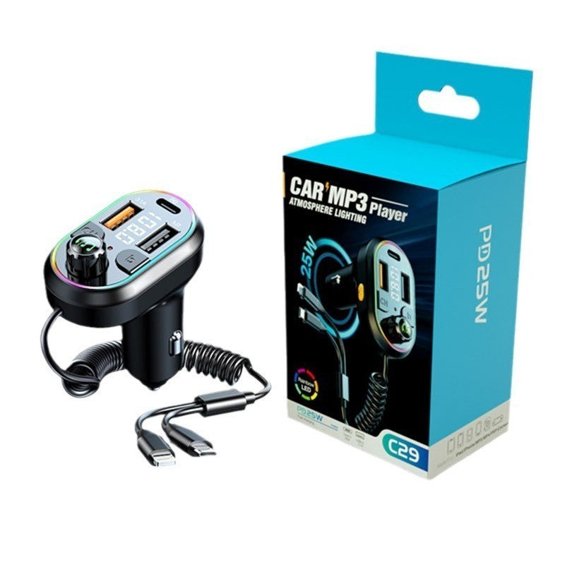 Car Charger Bluetooth FM Transmitter MP3 Player Dual USB Cigarette Lighter