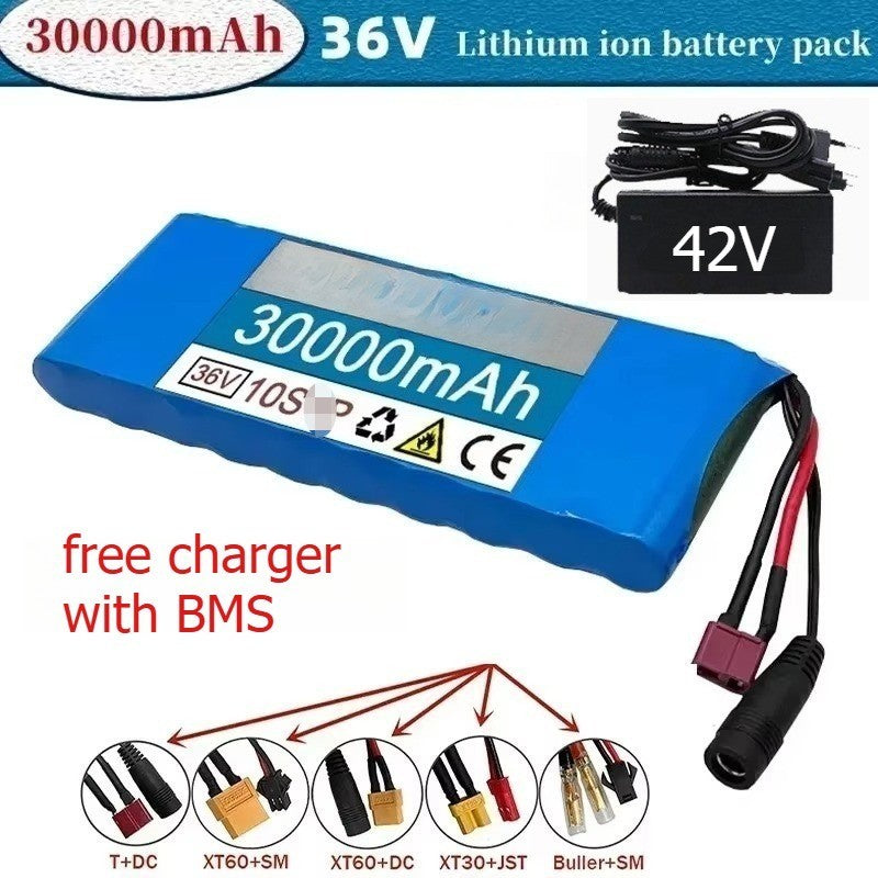 36V 25Ah 10S3P Li-ion Rechargeable Battery Pack BMS for High-Power E-Scooter