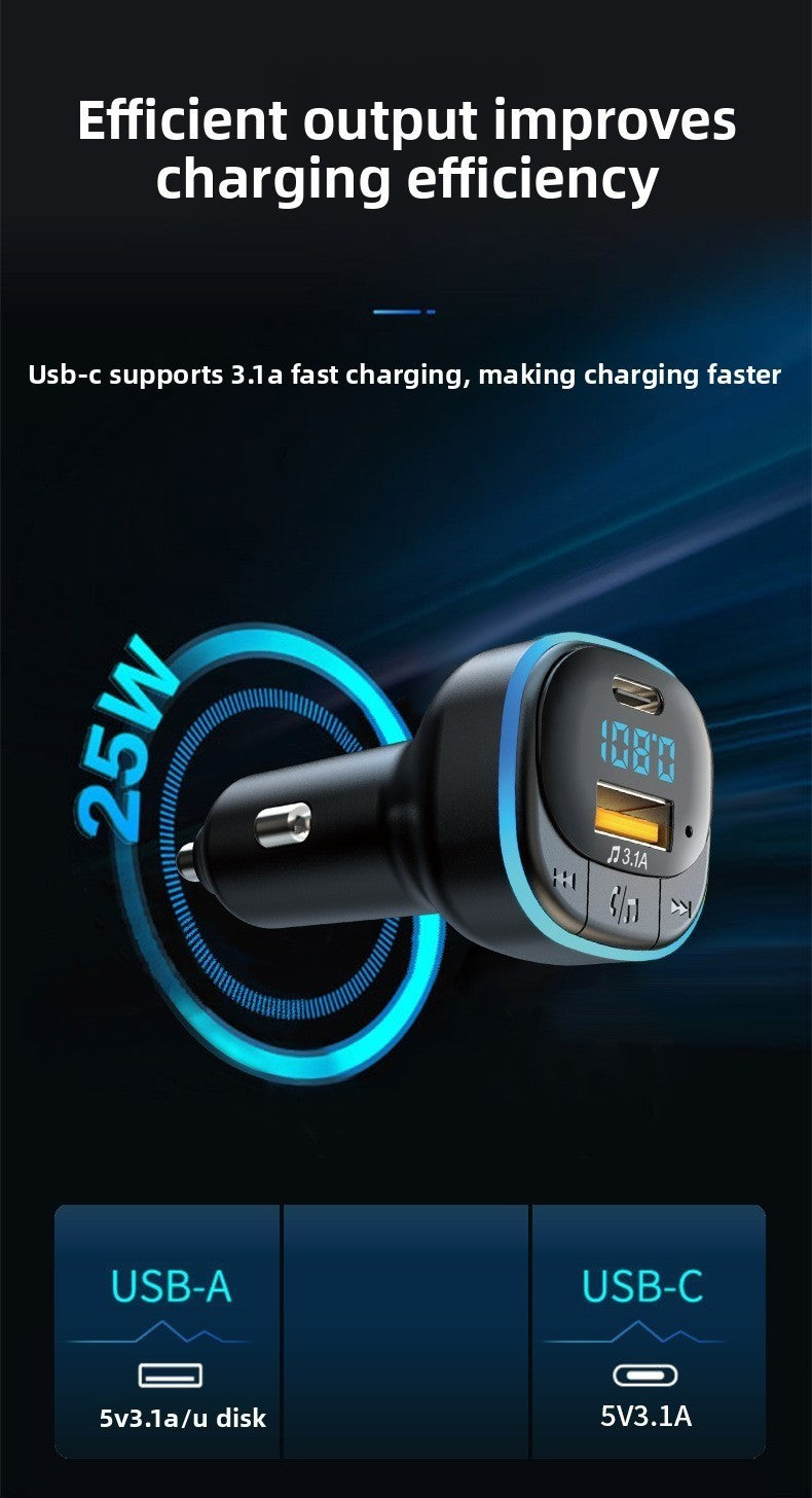 Car Bluetooth Charger MP3 Player FM Transmitter Dual USB Adapter