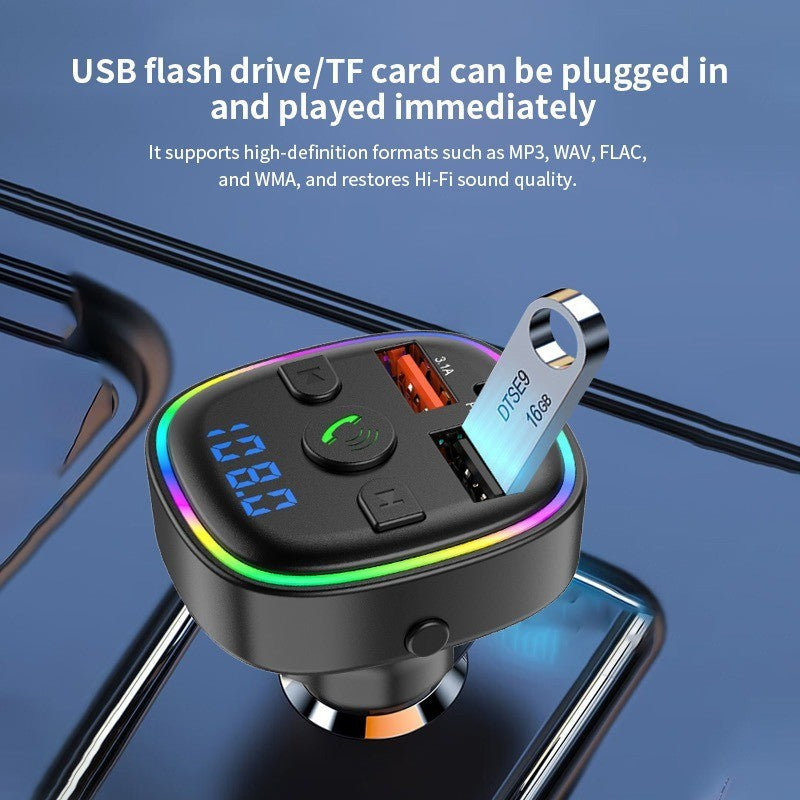 C32 Bluetooth Car FM Transmitter MP3 Player TF Card Slot Car Charger