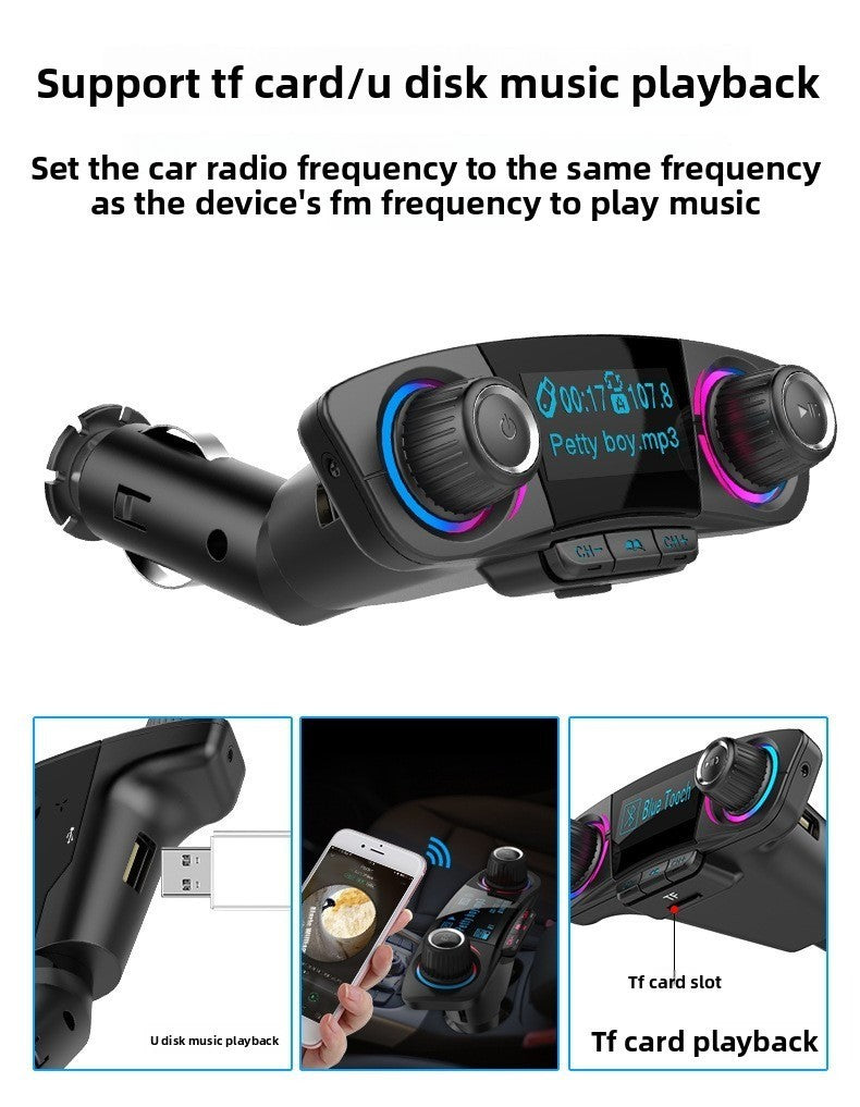 BT06 Bluetooth Car FM Transmitter MP3 Player QC3.0 Fast Charging Handsfree