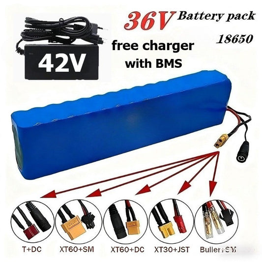 36V 30Ah 10S4P Li-ion Battery Pack with BMS for High-Power E-Scooter