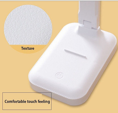 Dimmable LED Desk Light Touch Sensor Table Bedside Reading Lamp USB Rechargeable