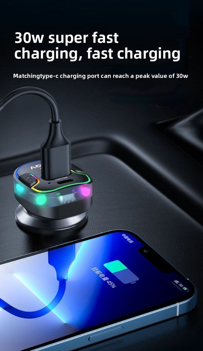 Super Fast Car Charger 30W PD USB-C Fast Charging For iPhone Phone