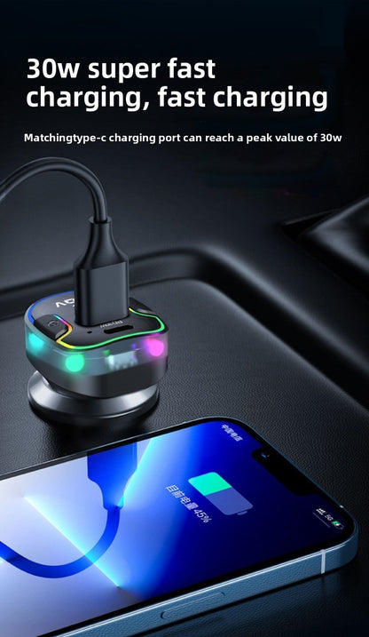 Super Fast Car Charger 30W PD USB-C Fast Charging For iPhone Phone