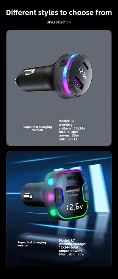 Super Fast Car Charger 30W PD USB-C Fast Charging For iPhone Phone