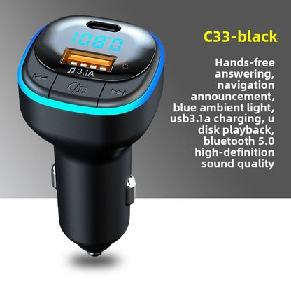 Car Bluetooth Charger MP3 Player FM Transmitter Dual USB Adapter
