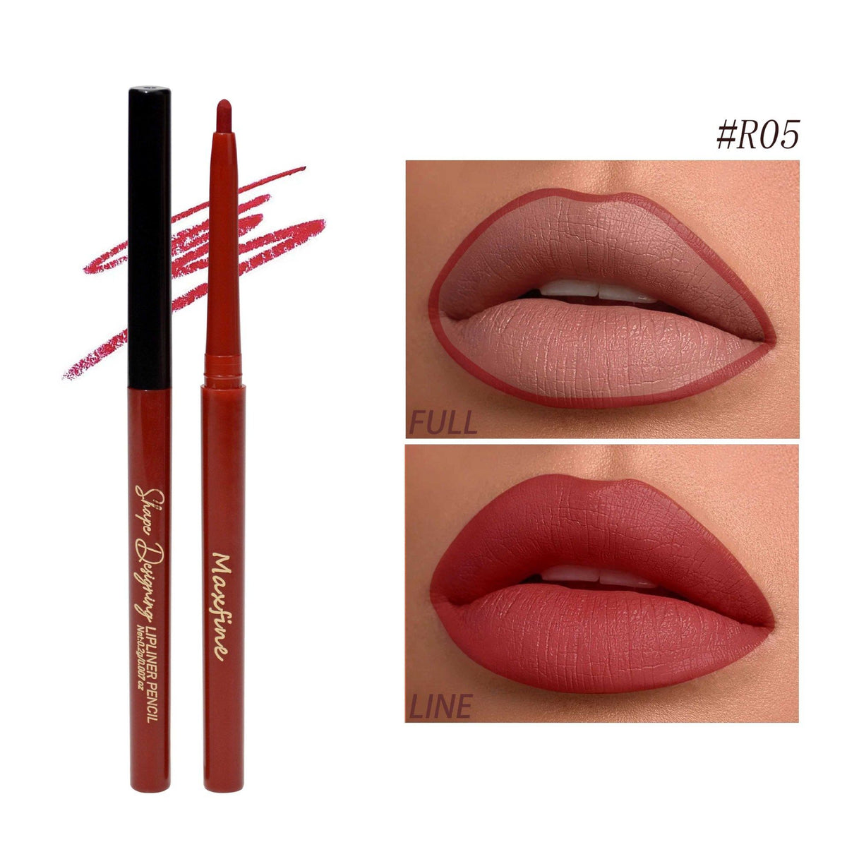 Набор карандашей для контура губ, матовый финиш, водостойкий, долговременный, не оставляет следов на бокале, косметика для макияжа