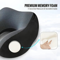 U-Shaped Travel Pillow with Hood
