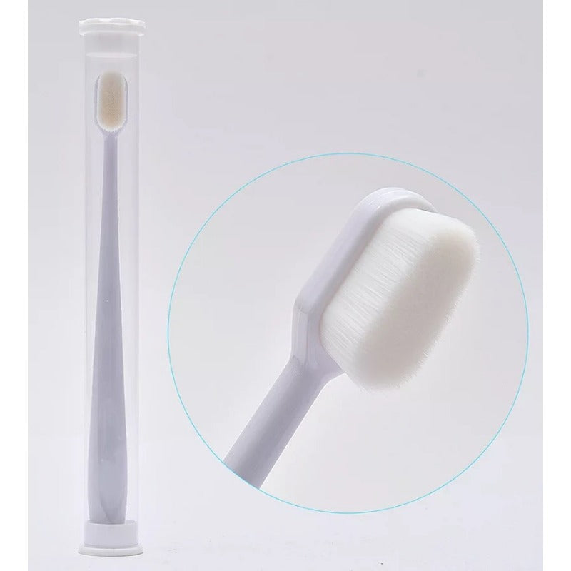 软毛牙刷万根毛竹炭毛超细加密刷毛独立管装家用护龈牙刷超纳米级