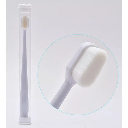 软毛牙刷万根毛竹炭毛超细加密刷毛独立管装家用护龈牙刷超纳米级