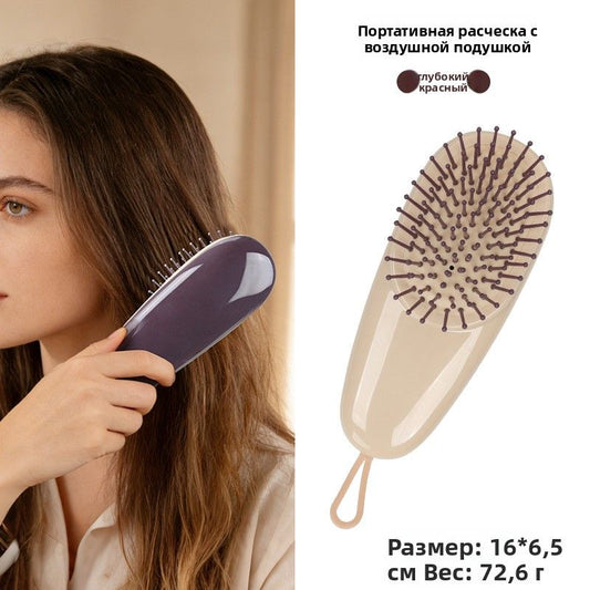 Массажная щетка для волос с воздушной подушкой, антистатическая, портативная, для гладкости и объема