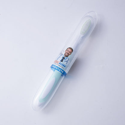 牙刷大头高密盒装彩色高级软毛双色独立旅行管装成人家用牙刷