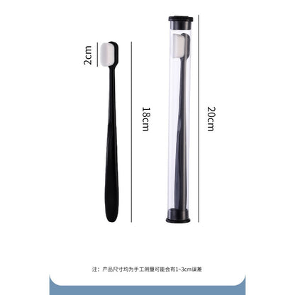 软毛牙刷万根毛竹炭毛超细加密刷毛独立管装家用护龈牙刷超纳米级