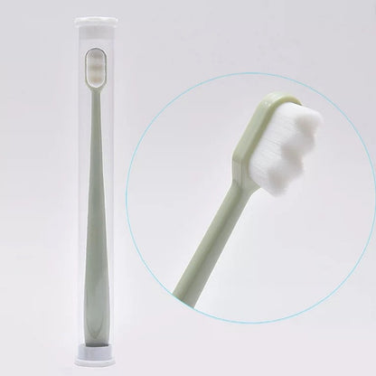 软毛牙刷万根毛竹炭毛超细加密刷毛独立管装家用护龈牙刷超纳米级