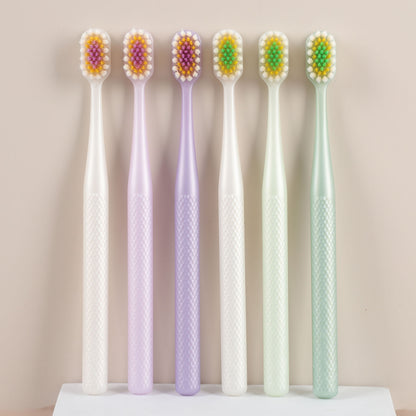 成人牙刷软毛家用型球面宽头独立包装