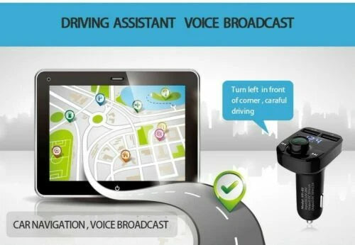In Car Bluetooth FM Transmitter Radio MP3 Wireless Adapter Car Kit USB Charger 2