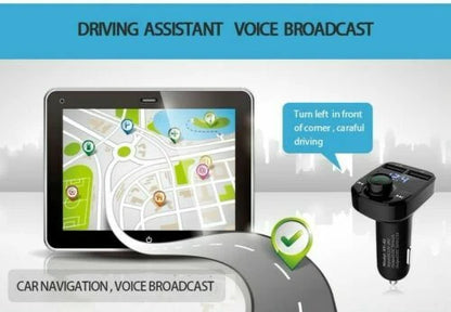 In Car Bluetooth FM Transmitter Radio MP3 Wireless Adapter Car Kit USB Charger 2