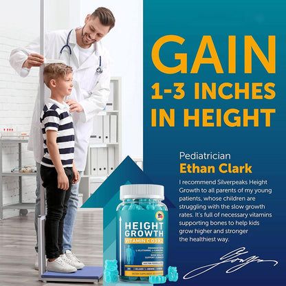 60*Height Growth Gummies for Kids - Growth Vitamins for Teens Height Increase