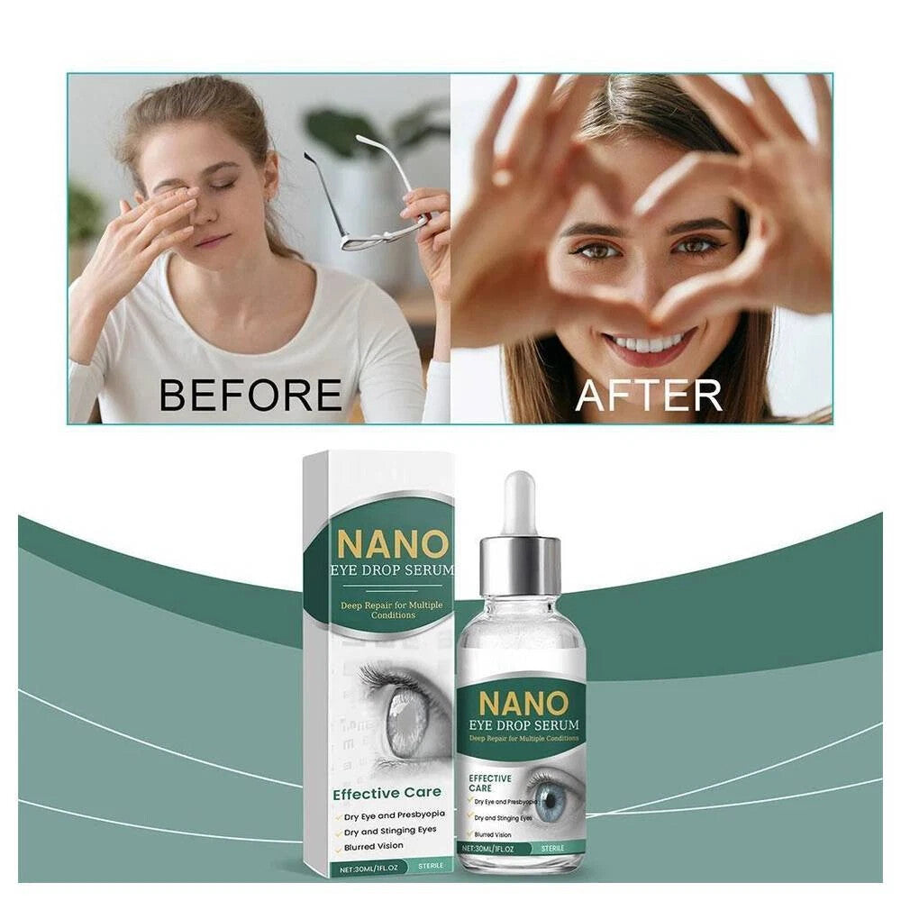 Nano Eye Drops Serum|Natural Nano Lubricant Eye Drop for Dry Eye Presbyopia