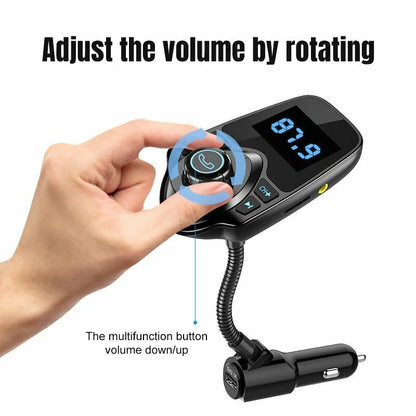 Bluetooth Cigarette Lighter USB Wireless FM Transmitter MP3 Radio Car Charger