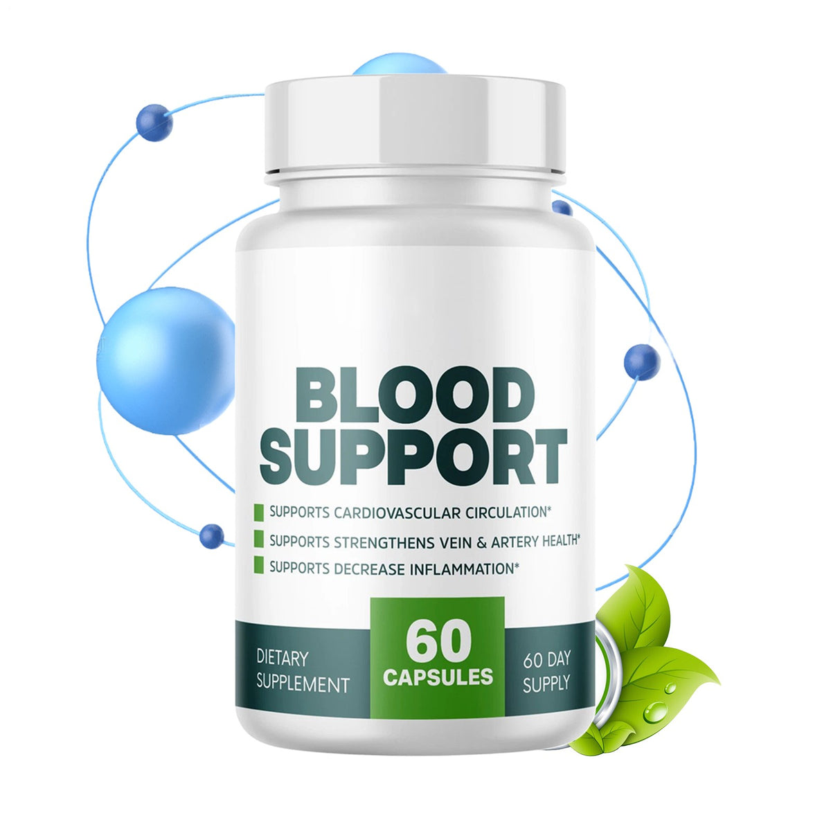 Healthy Flow Blood Support, Cardiovascular Circulation - 60 Capsules Genuine